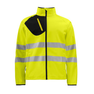 Wholesale Direct Factory Available Reflector Hi-vis <b>Safety</b> Softshell Jacket Construction - Product Image 3