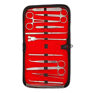 11 pièces Kit de dissection d'étudiant en anatomie ensemble de dissection de laboratoire de biologie Premium ensemble dentaire Instruments chirurgicaux - Product Image 3