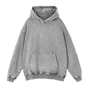 Acide Minéral Lavage Vintage Sweat À Capuche Fabricant Pakistan Lavage Minéral Fabricant De Vêtements Lavage À L'acide Minéral Vintage Hoodies 2026 - Product Image 3