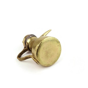 หม้อกาแฟต้าอัลลาห์ทองเหลืองยุค19th หม้อกาแฟหรูหราทำจากทองเหลืองยุคโบราณของอุตสาหกรรม - Product Image 4