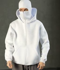 Wholesale Custom Mask Balaclava <b>Hoodie</b> Mens Cotton Zip Balaclava <b>Hoodie</b> 500gsm Heavy Weight Zipper <b>Ninja</b> Hoodies & Sweatshirts - Product Image 5