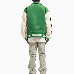 Nueva llegada logotipo personalizado Varsity suelta Casual Varsity Sport Jersey chaqueta de alta calidad chaquetas de béisbol Streetwear Bomber - Product Image 5