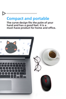 Mouse USB nirkabel gaya Mini, dengan lampu latar LED harus dibeli untuk penggunaan kantor atau rumah!