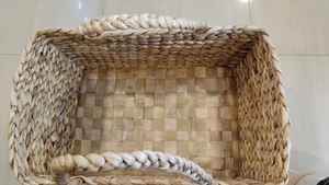 DIY <b>Basket</b> with Handle/decorative <b>Storage</b> <b>Basket</b> with Handle/Seashell <b>Basket</b> Rustic <b>Basket</b> Beach-themed Gifts Nautical <b>Basket</b> - Product Image 3