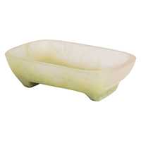 FAIZA CRAFT Vase en résine étanche rond pour fleurs, support à savon, plateau à éponge, mini rangement pour salle de bain, chambre, hôtels