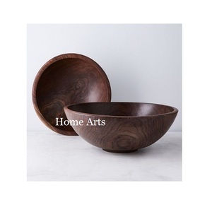 <b>Set</b> Of 7 <b>Wood</b> Salad Serving Bowl <b>Set</b> With Deluxe Quality Customized Shape <b>Food</b> Serving Bowl For Kitchen Usage - Product Image 2