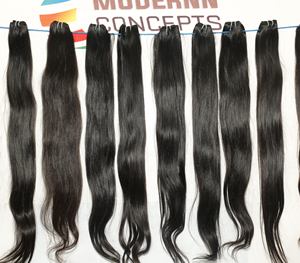 Extensiones de cabello humano virgen Remy alineadas con cutícula natural, extensiones de templo indio recto sedoso sin procesar, estilo ondulado natural - Product Image 6