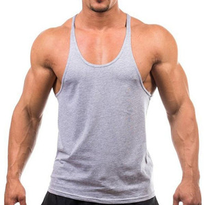 Top Quality <b>Men</b> Sports Gym Tanktops Bodybuilding <b>Singlet</b> CottonPolyster Gym Vests Training Man Tanktop - Product Image 2