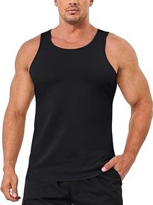 Débardeur décontracté pour hommes Chemise sans manches en coton Débardeur léger T-shirt de sport pour hommes - Product Image 1
