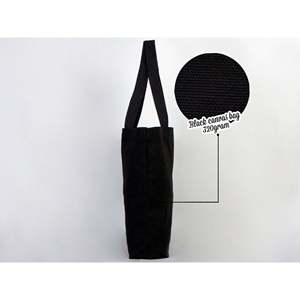 Sac fourre-tout personnalisé sur le thème de la fête d'Halloween, en toile de coton noire, sacs messager pour étudiants, designs pour l'artisanat et les cadeaux - Product Image 2