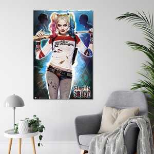 Póster Moderno de Suicide Squad con Diseño de Harley Quinn 'Daddy's Lil Monster' en Lienzo para Decoración de Pared - Product Image 1