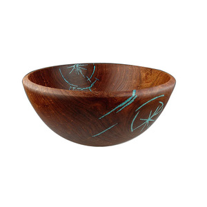 Large Capacity Wooden Serving Bowl Tableware Decoration Food Serving Bowls Natural Finishing <b>Nut</b> <b>Cracker</b> Snacks Serving Bowl - Product Image 2