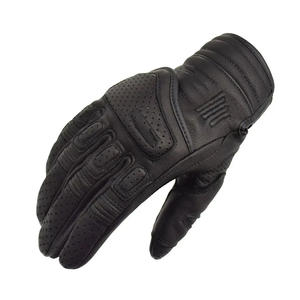 Venta al por mayor de fábrica de dedo completo guantes de carreras de motos 100% de cuero duro nudillo protección invierno guantes de montar en moto - Product Image 1
