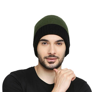 High Quality Windproof Quick Dry Beanie <b>Caps</b> For Adult Two Color Casual Wear Outdoor <b>Plain</b> Classic Warm Winter Hats - Product Image 6
