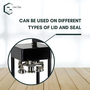 Machine manuelle rapide d'emballage de boissons et de nourriture pour bouteilles en PET boîtes métalliques et matériaux en papier composants de roulement d'engrenage d'étanchéité à froid - Product Image 5