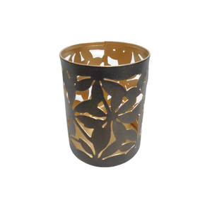 Wedding Decorative <b>Set</b> <b>of</b> 2 Metal Round Votive Black Color Candle Holder For Festival Decoration Handmade - Product Image 1