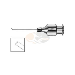 เข็มฉีดยาสแตนเลสแบบ Knolle สำหรับการล้างโพรงตาหน้า ขนาด 25 เกจ อุปกรณ์ฉีดล้างตาสำหรับการผ่าตัดกระจกตาแบบละเอียด - Product Image 1