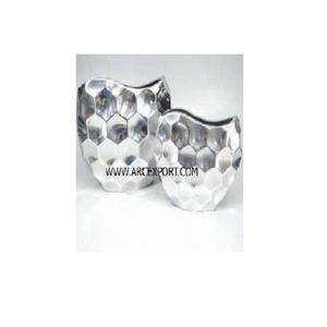 เครื่องปลูกและปลูกต้นไม้ชุบสังกะสีสีเทาสำหรับตกแต่งสวนแนววินเทจ - Product Image 6