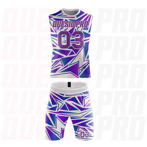 ชุดกีฬาเยาวชน 7 ต่อ 7 แบบสั่งทำจากโรงงานขายส่ง เสื้อฟุตบอล 7 ต่อ 7 ชุดฟุตบอลแบบซับลิเมชั่น เสื้อฟุตบอล - Product Image 2