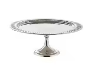 Base plateada de acero inoxidable para decoración de pasteles, soporte giratorio para decoración, plato giratorio para pasteles de aleación de aluminio - Product Image 3