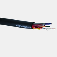 Câble audio multipaire SREXACT 12 canaux avec connecteurs XLR, gaine en PVC, blindage en feuille, conducteur en cuivre nu, modèle 3070800820-100M