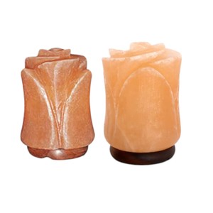 High Quality Eco-Friendly Pink Rose <b>Salt</b> <b>Lamp</b> with Carved Design for Air Purifying Includes Cord and <b>Bulb</b>-Sian Enterprises - Product Image 5