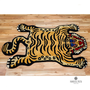 Tapis antidérapant touffeté en laine de haute qualité Tapis imprimé animal du concessionnaire de confiance pour salle de bain et salon - Product Image 6