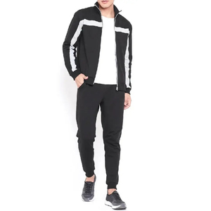 Survêtements de sport vintage épais à capuche unisexe 2 pièces, motif uni, délavage acide, respirants, pour le printemps - Product Image 1