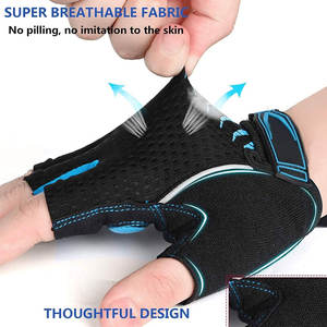 Guantes de medio dedo deportivos personalizados para hombres, guantes de entrenamiento para ciclismo, Fitness, gimnasio, prendas de vestir exteriores, guantes de ciclismo - Product Image 3