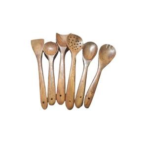 El último juego de 2 para servir ensaladas de madera con esmalte para el hogar a un precio razonable, juegos de cubiertos de madera de la mejor calidad - Product Image 3