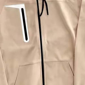 ชุดกีฬาวิ่งจ๊อกกิ้งสำหรับผู้ชายชุดวอร์มลำลองสองชิ้นระบายอากาศได้มีซิปพิมพ์ลายและหน้าอกโลโก้ตามสั่ง - Product Image 4