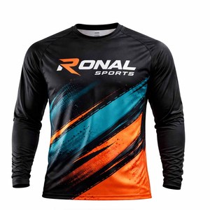 Jersey de Ciclismo de Montaña Personalizado de Manga Corta de Secado Rápido, 100% Algodón, Logotipo Reflectante Personalizado - Product Image 2