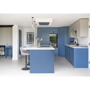 Contemporary Twist <span class=keywords><strong>Windsor</strong></span> Blue and Grey Shaker Crea gabinetes clásicos con acabado de muebles de cocina - Product Image 1