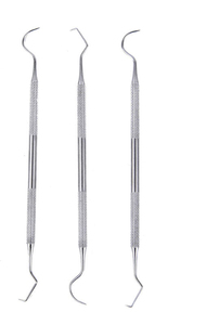 Sondes Dentaires Explorateur Dentaire Curette Dentaire Explorateur Endo Explorateur Double Extrémité Instruments Parodontaux Manuel en Acier Inoxydable Lumière - Product Image 4