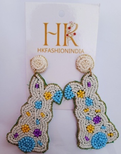 Pendientes con cuentas de conejito de Pascua al por mayor | Colección Primavera - Product Image 1