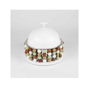 Plato para servir alimentos de forma redonda Diseño atractivo Plato para servir alimentos de latón martillado para los más vendidos - Product Image 3