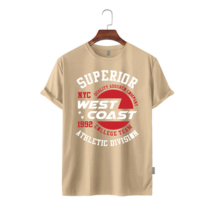 Men's 2026 <b>Fall</b> 100% Cotton 220g Short Sleeve Casual <b>T</b>-<b>Shirt</b> Front Anti-Pilling Breathable Anti-Wrinkle Eco-Friendly Plus Size - Product Image 5