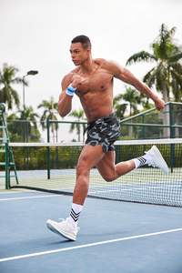 Nuevos pantalones cortos deportivos de verano para hombre, joggers de gimnasio de malla suelta para culturismo, ajuste informal antiarrugas para Fitness al aire libre, uso en la playa - Product Image 3