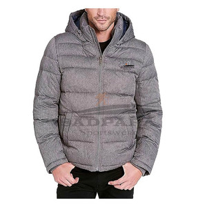 Veste matelassée chaude à bulles Veste d'hiver imperméable personnalisée pour hommes Manteau d'extérieur à col montant en polyester de créateur - Product Image 6