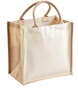 Sac fourre-tout en jute de haute qualité pour femmes laminé intérieur PP sangle poignée pas de fermeture à glissière pour plage Shopping Logo personnalisé sac - Product Image 4