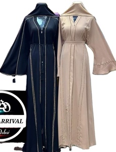 2026 Dubai Luxury Polyester Abaya <b>Kaftan</b> Modest Winter Beautiful Moroccan Design Handwork <b>Sequined</b> Breathable Ankle Length - Product Image 3