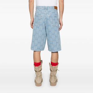 Nuevos pantalones cortos de mezclilla transpirables personalizados para hombres verano Casual cintura media alta calidad 100% algodón logotipo personalizado aceptado al por mayor - Product Image 4