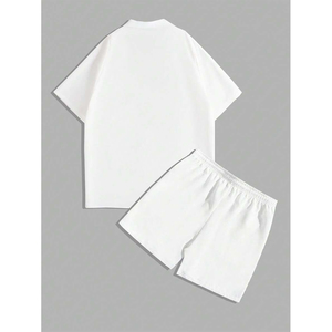 เสื้อเชิ้ตแขนสั้น2ชิ้นสำหรับผู้ชายเสื้อผ้าคอตตอน100% โลโก้ตามสั่งสำหรับฤดูร้อน - Product Image 6