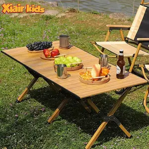 China Fabrikant Outdoor Camping Ei Roll Beukenhout Opvouwbare Omelet Tafel