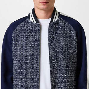 แจ็คเก็ต เลตเตอร์แมนแจ็คเก็ต แจ็คเก็ตเบสบอลปักลายแบบกำหนดเอง แจ็คเก็ตเลตเตอร์แมน วาร์ซิตี้ บอมเบอร์แจ็คเก็ต - Product Image 3