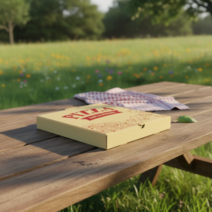 Boîte à pizza en kraft écologique, emballage alimentaire recyclable et biodégradable pour les restaurants et les pizzerias - Product Image 5