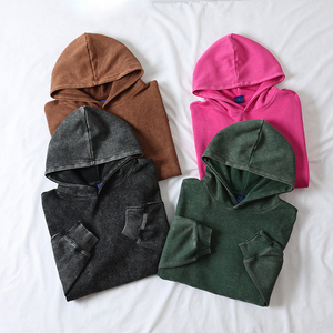 Sweat-shirt homme sur mesure en coton molletonné 280 g/m², coupe ample, effet délavé, pour marques de streetwear américaines, fournisseur en gros - Product Image 4