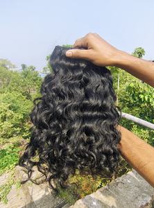 Extensions de cheveux bouclés de qualité supérieure, 100% cheveux humains, noir naturel, doux, rebondissants, longue durée, trame pour la vente en gros - Product Image 4