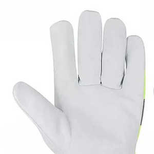 Guantes de trabajo para hombres de alta calidad OEM hecho al por mayor Palm Split cuero función anti-impacto guantes de trabajo de alta calidad - Product Image 5