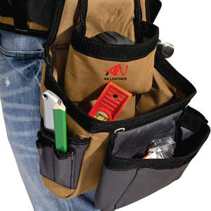 สายแขวนอุปกรณ์ทำงานสำหรับผู้ชาย,สายรัดหนังหรืออุปกรณ์ช่างไม้งานหนักทำจากผ้าตาข่าย - Product Image 4